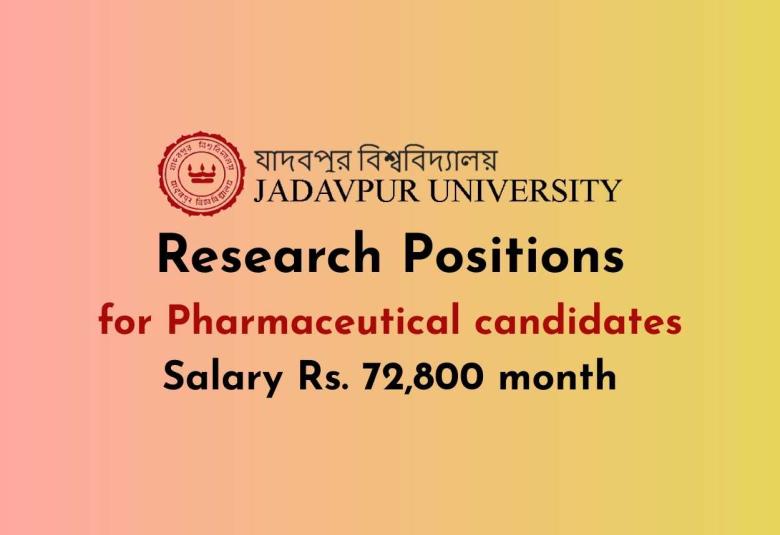 Jadavpur University Introduces Research Opportunities in Pharmaceutical Sciences