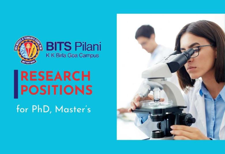 Various Research positions at BITS-Pilani Goa campus