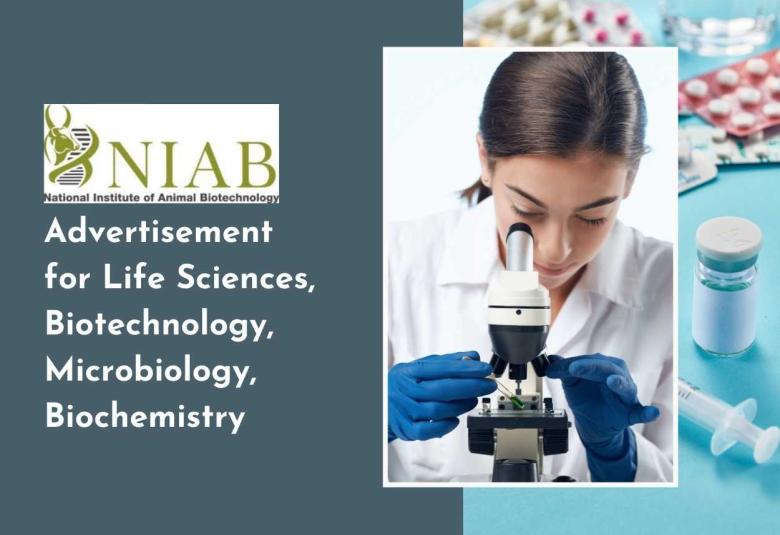 Advertisement for Life Sciences, Biotechnology, Microbiology, Biochemistry at BRIC-NIAB