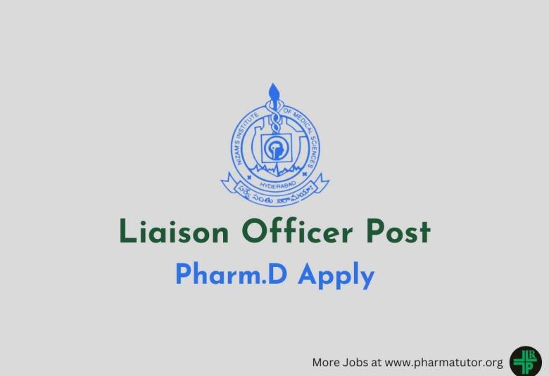 Applications are invited for post of Liaison Officer at NIMS