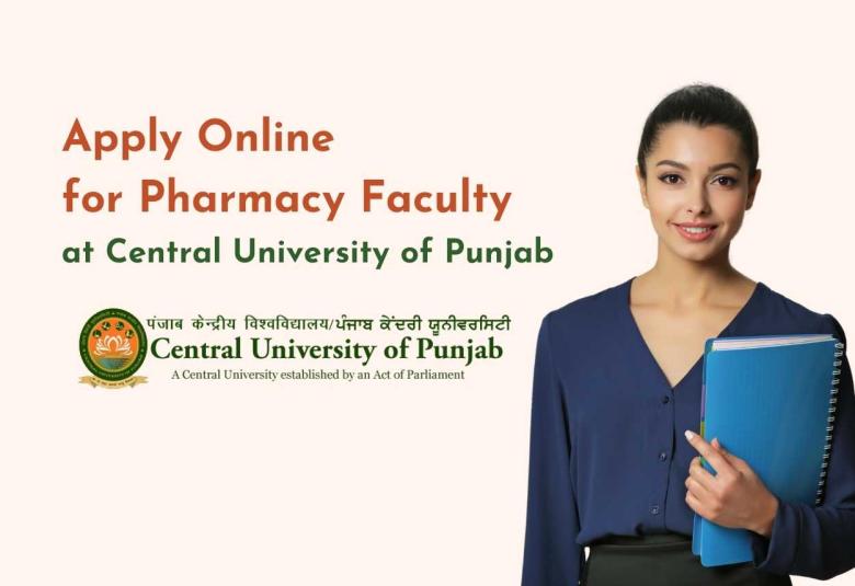 Apply Online for Pharmacy Faculty at Central University of Punjab