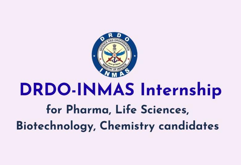 INMAS internship for Pharma, Life Sciences, Biotechnology, Chemistry candidates