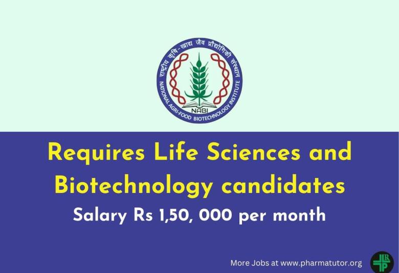 NABI requires Life Sciences and Biotechnology candidates