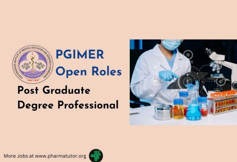 Post Graduate Degree Professional Require at PGIMER