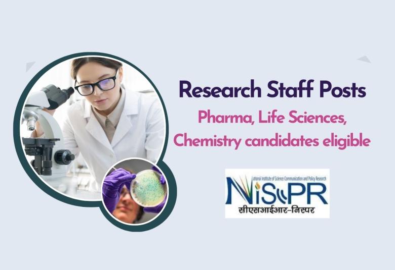 Advertisement for Research Staff Positions at CSIR-NIScPR