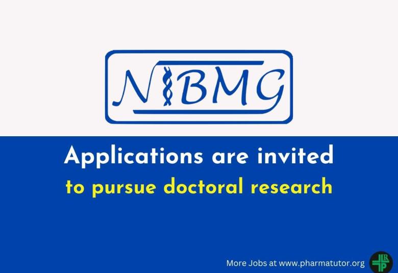 Applications are invited from suitable candidates to pursue doctoral research at NIBMG
