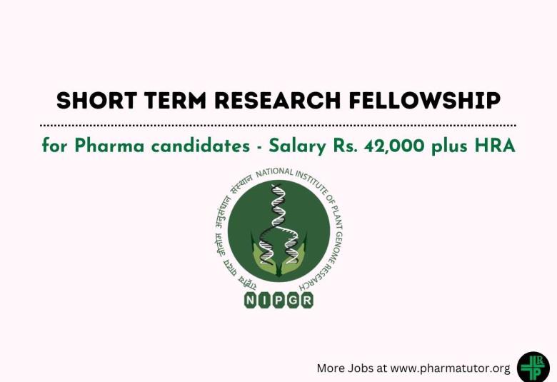 BRIC-NIPGR Short Term Research Fellowship for Pharma candidates