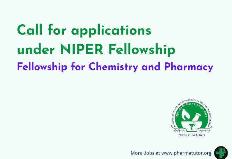 Call for applications under NIPER Fellowship