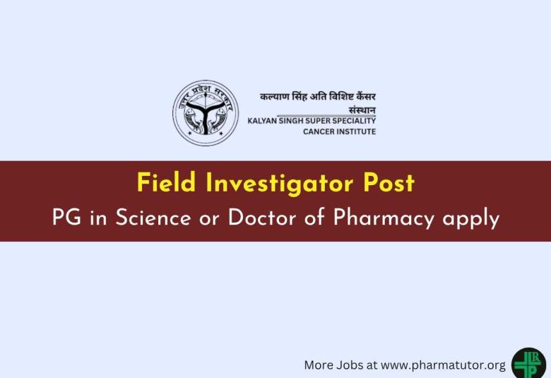 KSSSCI inviting applications for Field Investigator Post
