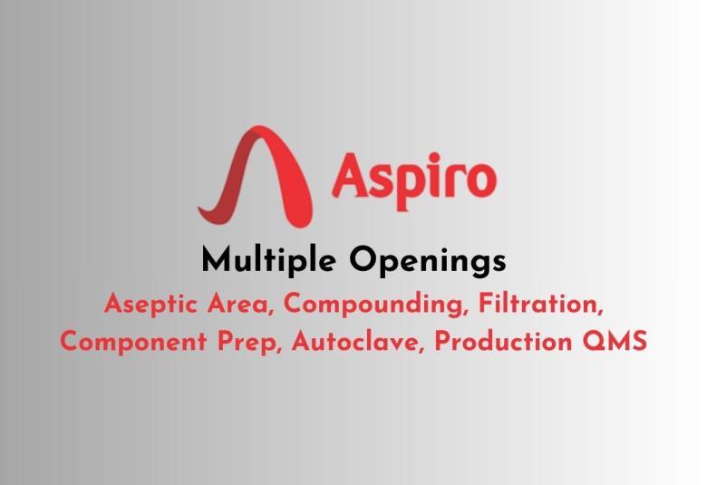 Multiple Openings at Aspiro Pharma Limited