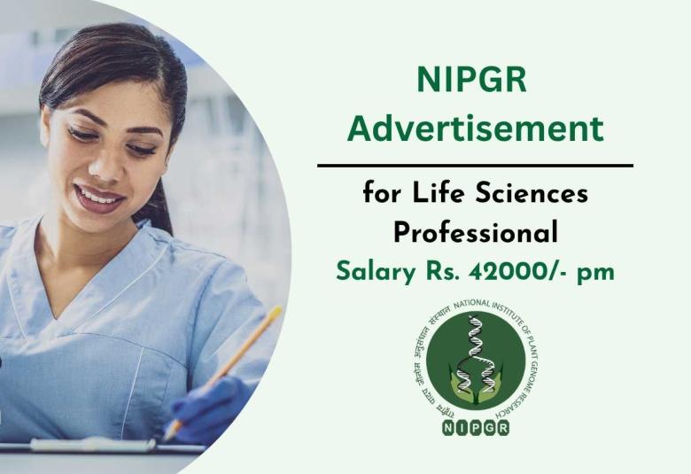 NIPGR Advertisement for Life Sciences Professional