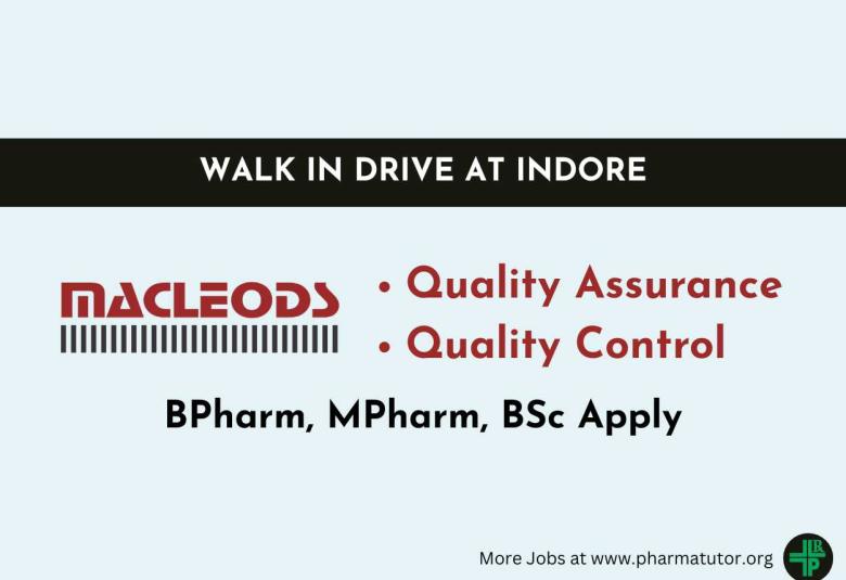 Quality Control and Quality Assurance Jobs at Macleods