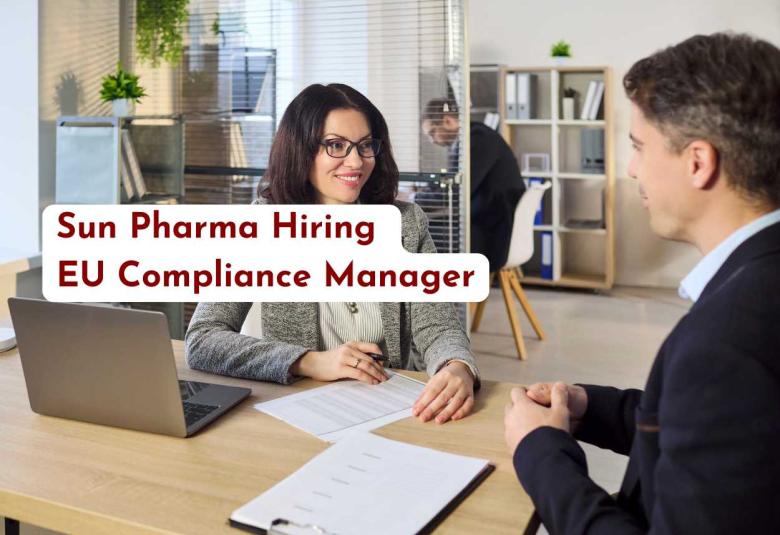 Sun Pharma Hiring EU Compliance Manager