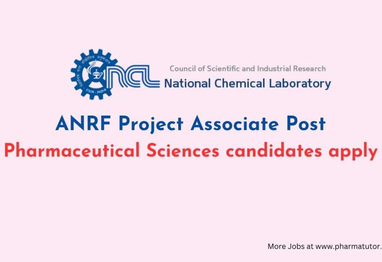 ANRF Project Associate Post at CSIR-NCL