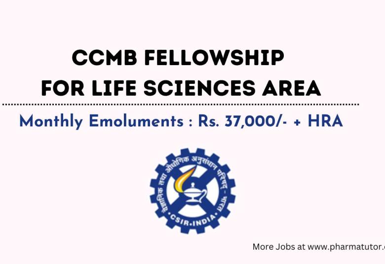 CCMB Fellowship for Life Sciences Area