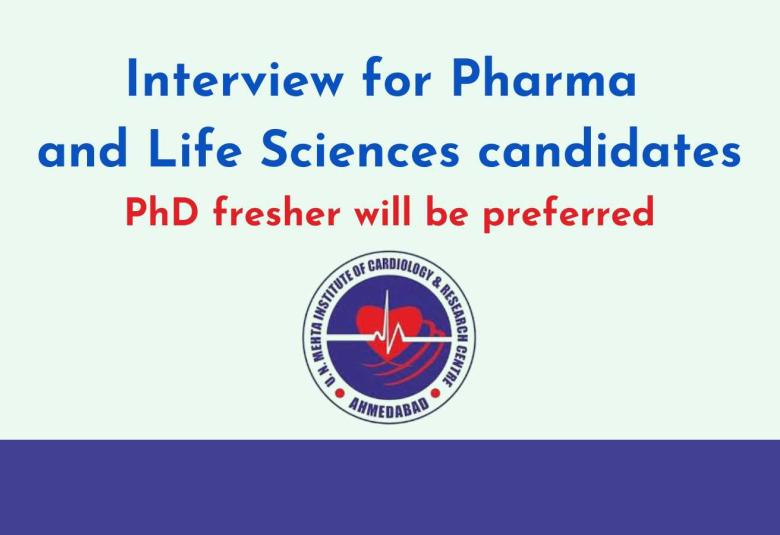 Interview for Pharma and Life Sciences candidates at UNMICRC