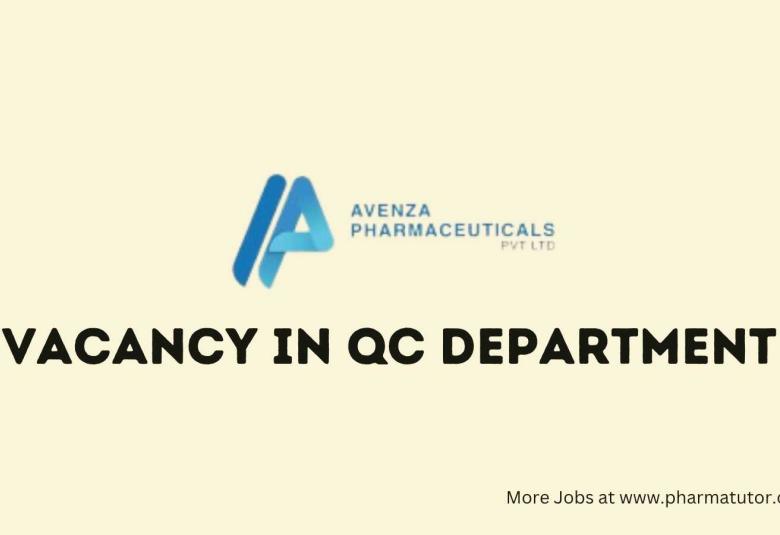 Vacancy in QC Department at Avenza Pharmaceuticals 
