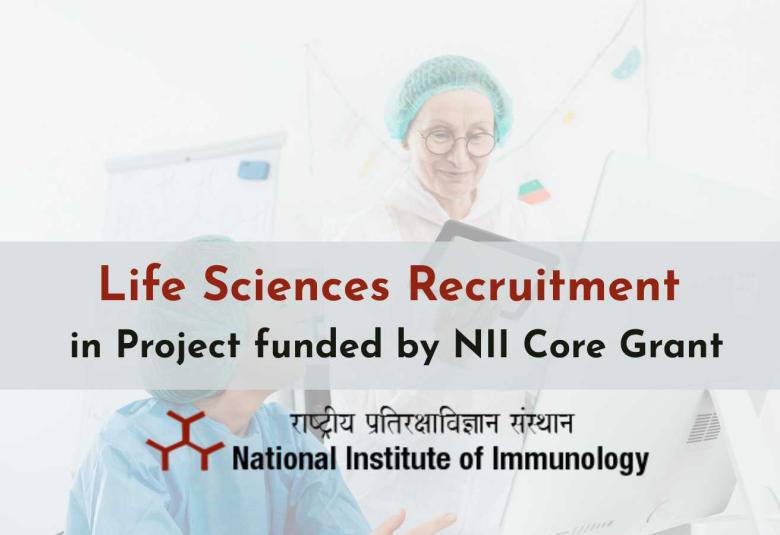 Life Sciences Recruitment in Project funded by NII Core Grant