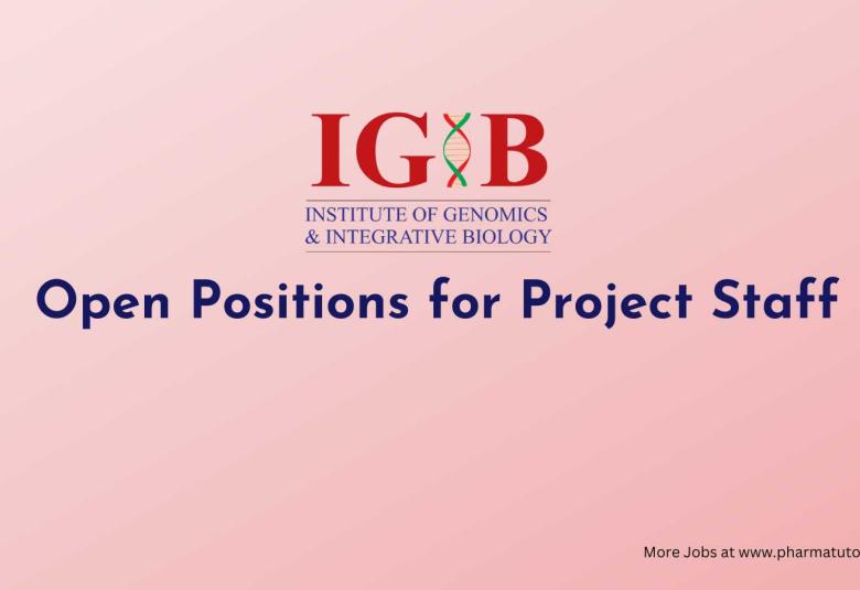 Open Positions for Project Staff at CSIR-IGIB