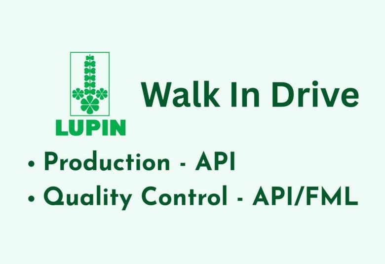 Walk in drive for Production and Quality Control at Lupin
