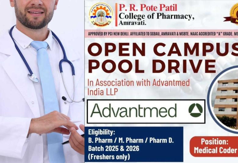 Campus Recruitment Drive at P. R. Pote Patil College of Pharmacy