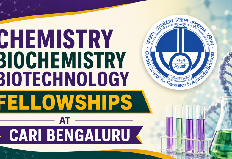 Chemistry / Biochemistry / Biotechnology Fellowships at CARI Bengaluru