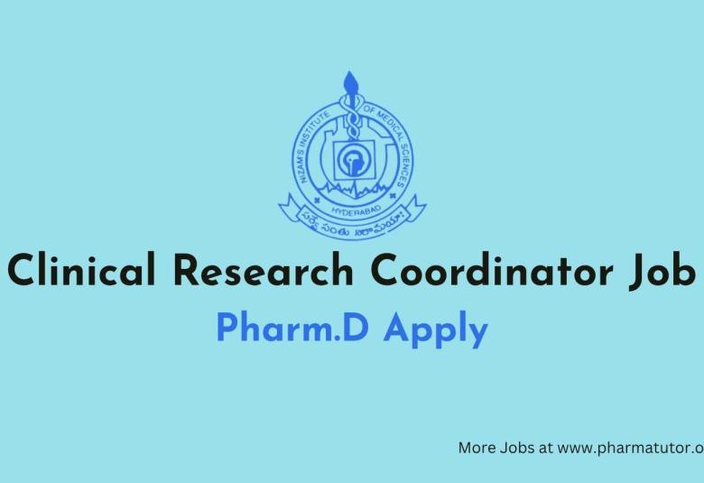 Clinical Research Coordinator Job at Nizam's Institute of Medical Sciences