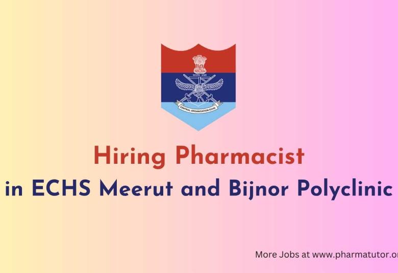 ECHS invites applications for post of Pharmacists
