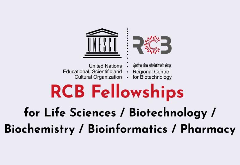 Fellowships for Life Sciences / Biotechnology / Biochemistry / Bioinformatics / Pharmacy at RCB