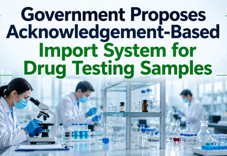 Health Ministry Proposes Acknowledgement-Based Import System for Drug Testing Samples