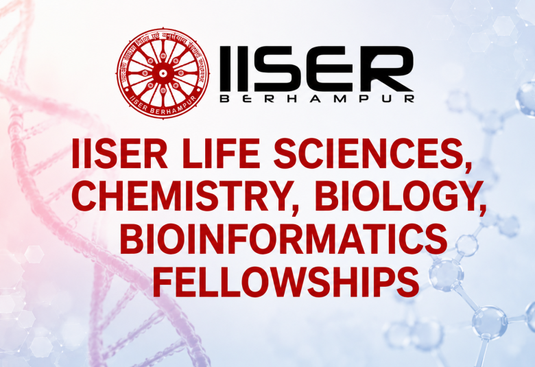 IISER Life Sciences, Chemistry, Biology, Bioinformatics Fellowships