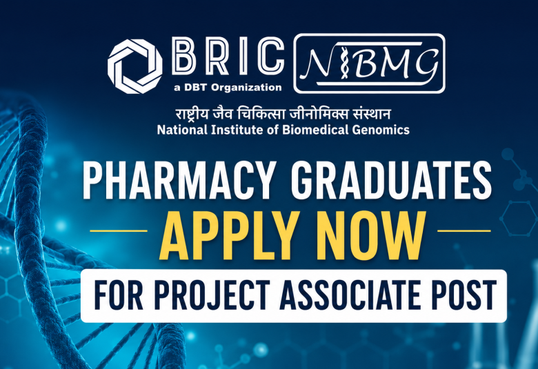 Pharmacy graduates apply now for Project Associate Post at NIBMG
