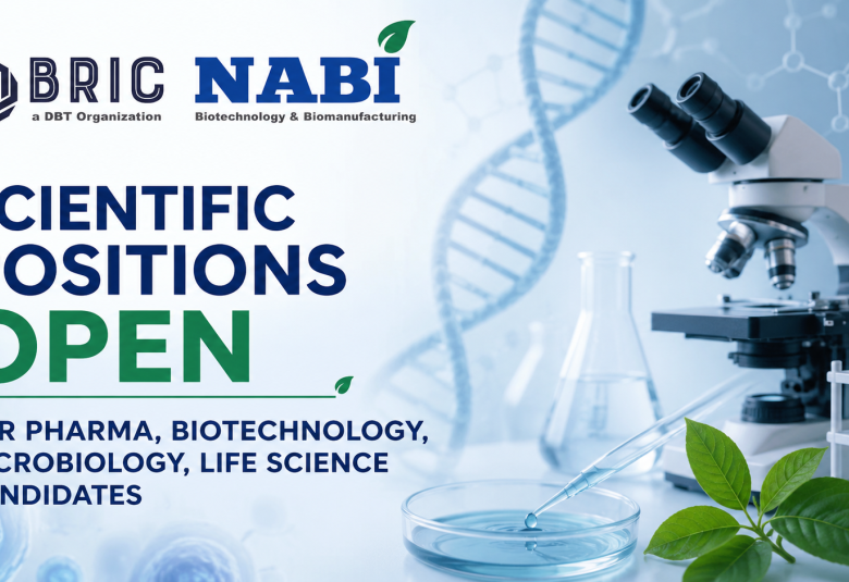 Scientific Positions Open for Pharma, Biotechnology, Microbiology, Life Science Candidates at NABI