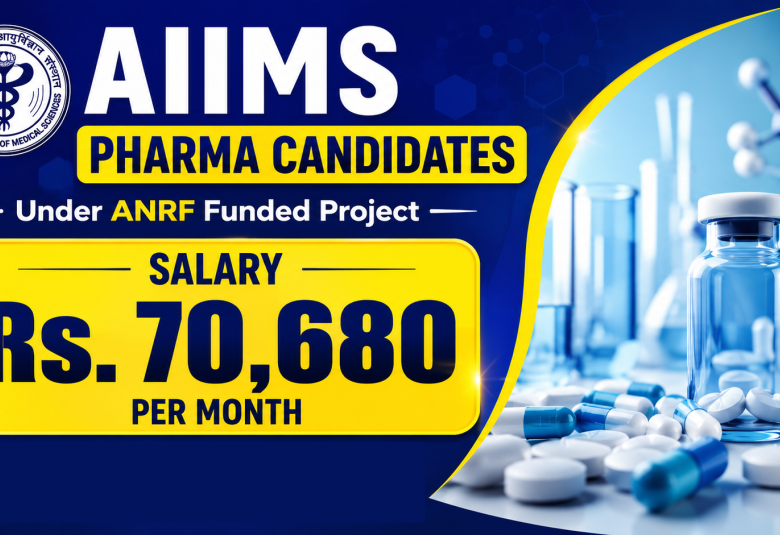 Advertisement for Pharma candidates under ANRF funded Project at AIIMS