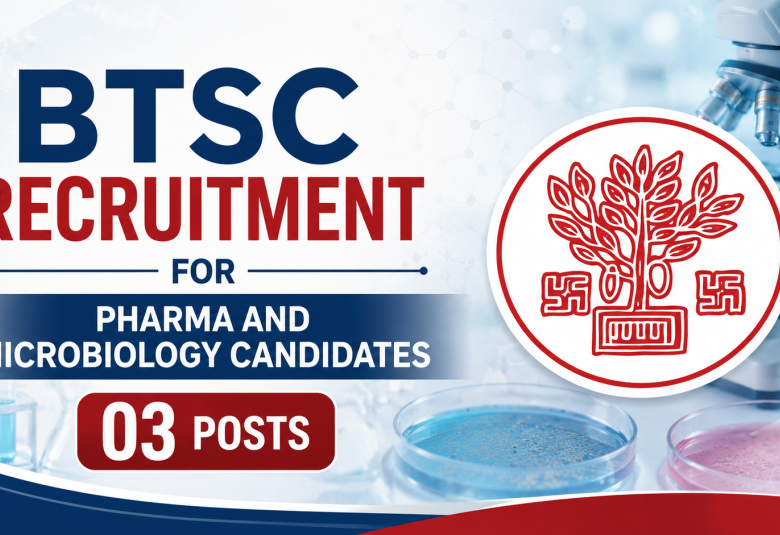 BTSC Recruitment for Pharma and Microbiology candidates