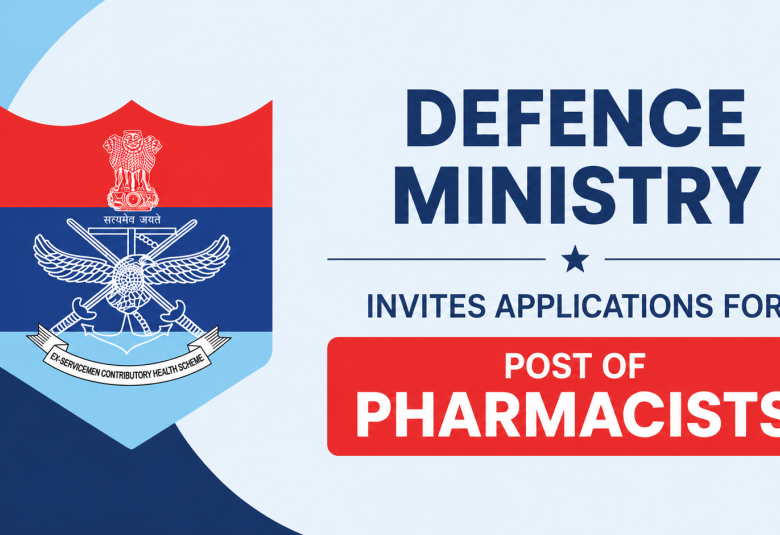 Defence Ministry invites applications for Post of Pharmacists
