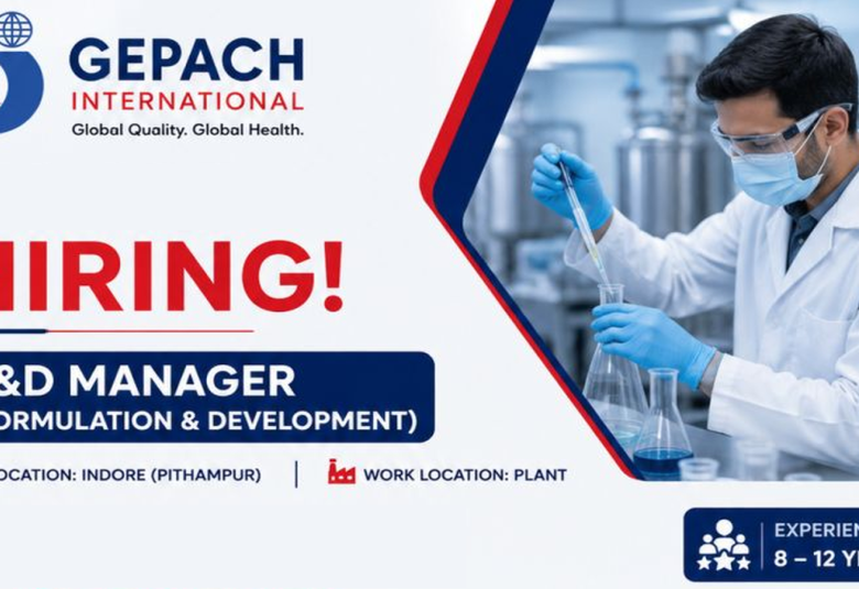 Gepach International Hiring Formulation & Development Manager