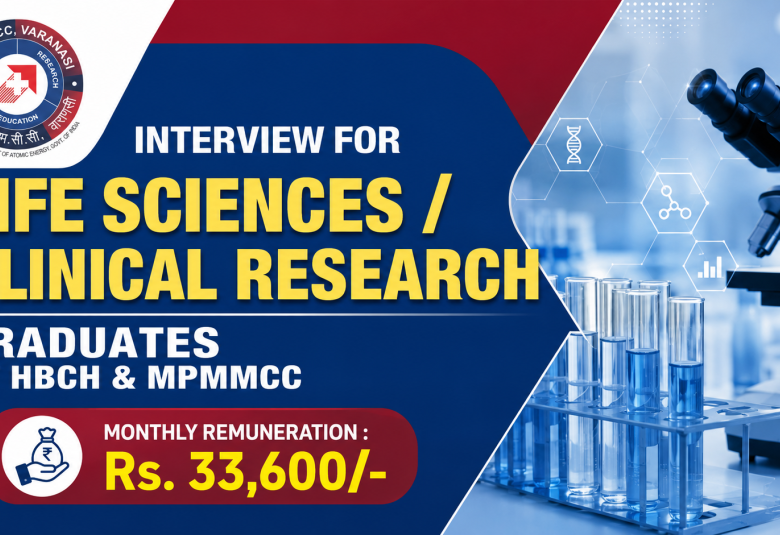 Interview for Life Sciences / Clinical Research graduates at HBCH & MPMMCC