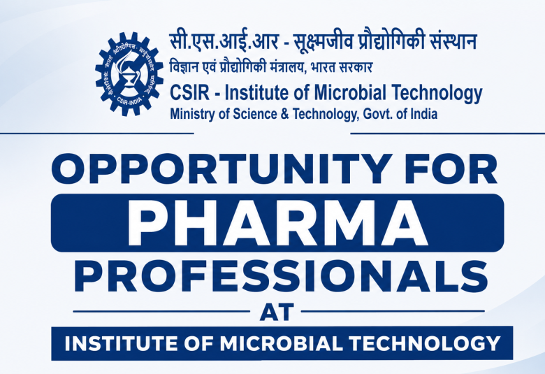 Opportunity for Pharma professionals at Institute of Microbial Technology