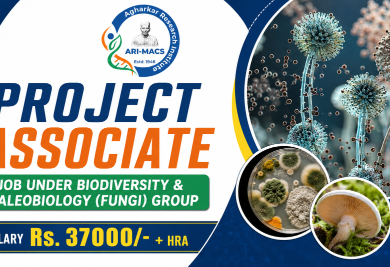 Project Associate Job under Biodiversity & Paleobiology (Fungi) Group at Agharkar Research Institute
