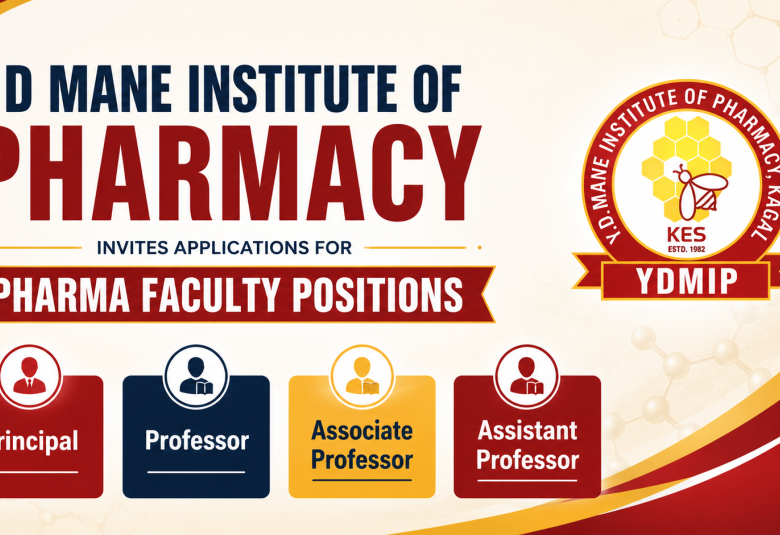 Advertisement for Pharma Faculty at Y D Mane Institute of Pharmacy