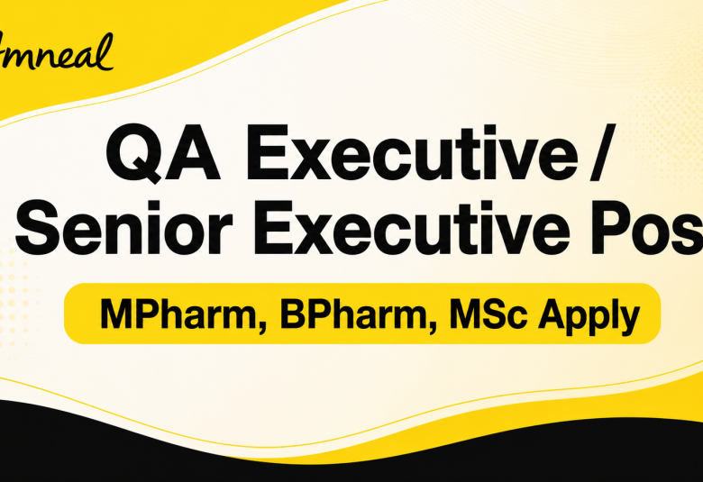 Amneal Pharmaceuticals looking for QA Executive / Senior Executive