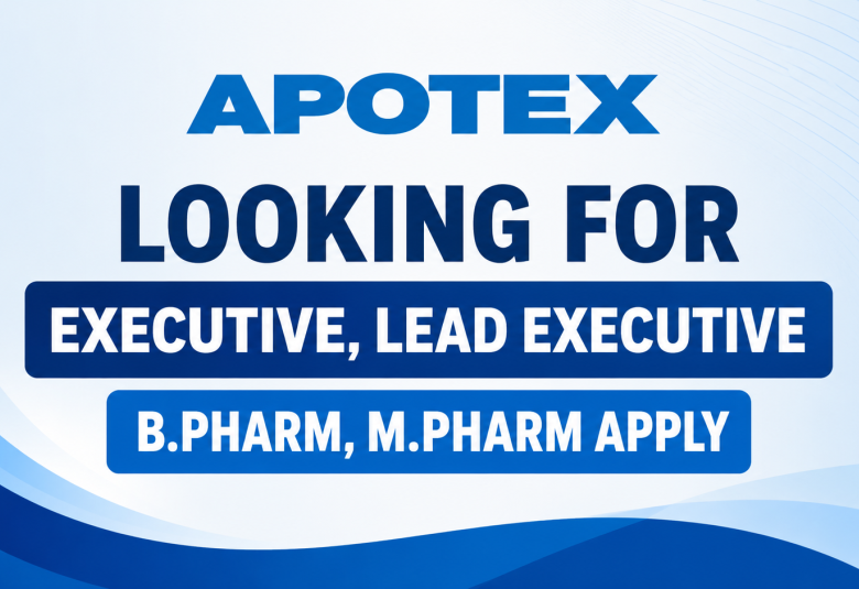 APOTEX looking for Executive, Lead Executive