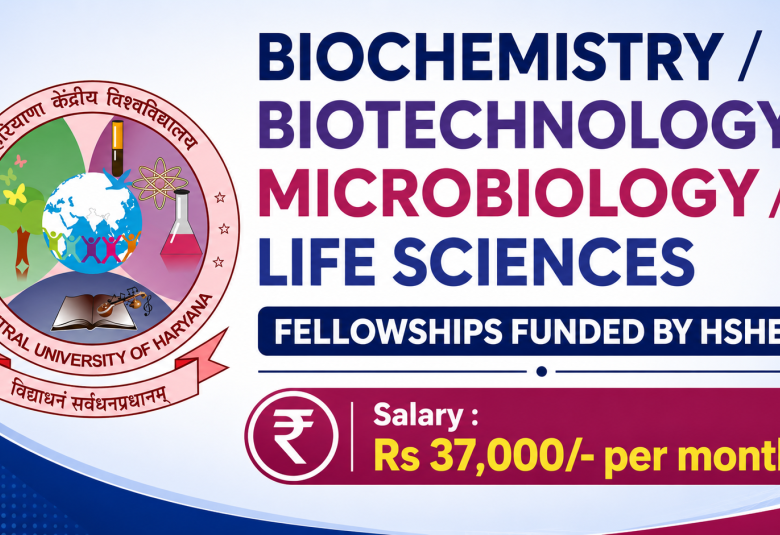 Biochemistry / Biotechnology / Microbiology / Life Sciences Fellowships funded by HSHEC