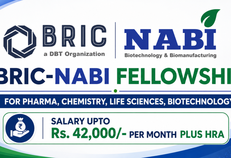 BRIC-NABI Fellowship for Pharma, Chemistry, Life Sciences, Biotechnology