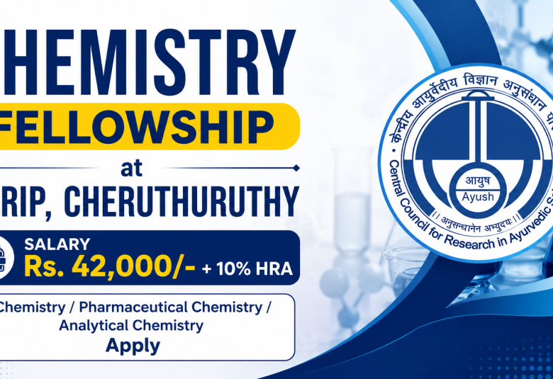 Chemistry Fellowship at NARIP, Cheruthuruthy
