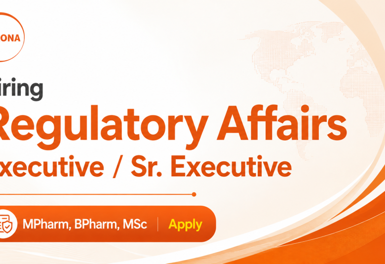 CORONA Remedies Hiring Regulatory Affairs Executive / Sr. Executive