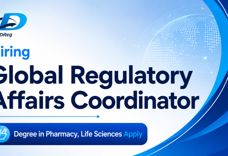 DDReg Pharma Hiring Global Regulatory Affairs Coordinator