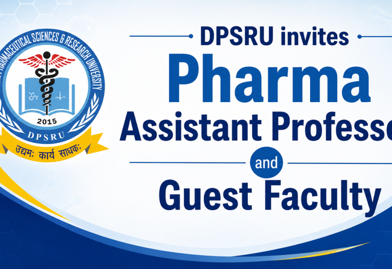 DPSRU invites Assistant Professor and Guest Faculty