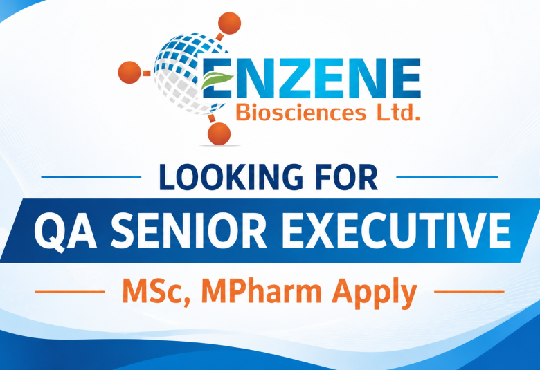 Enzene looking for QA Senior Executive